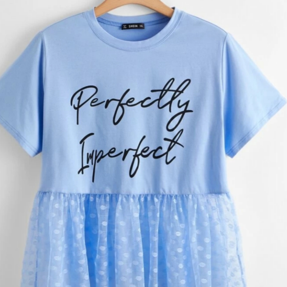 Baby blue top